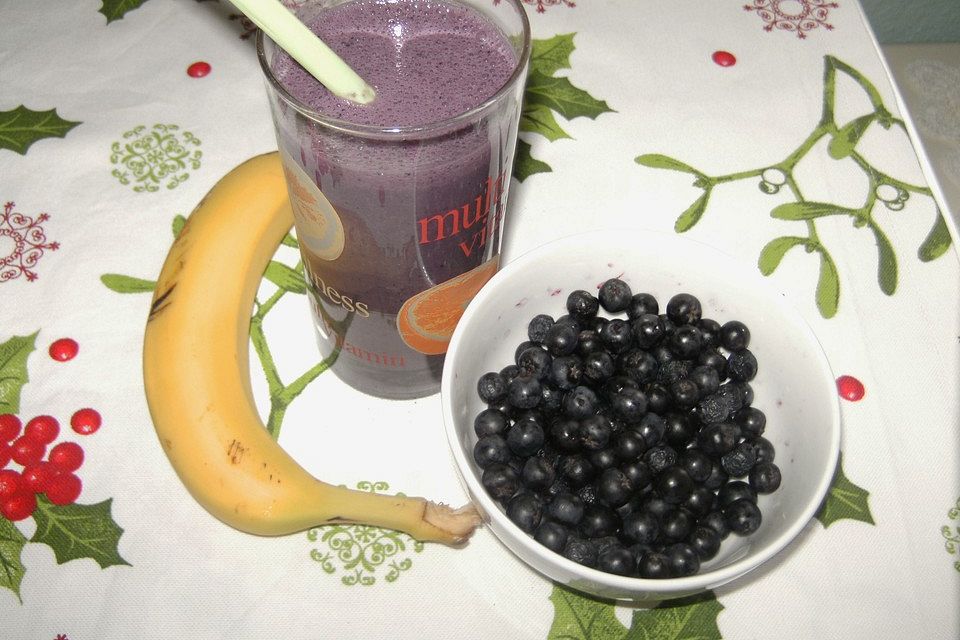 Aronia-Bananen-Milchshake