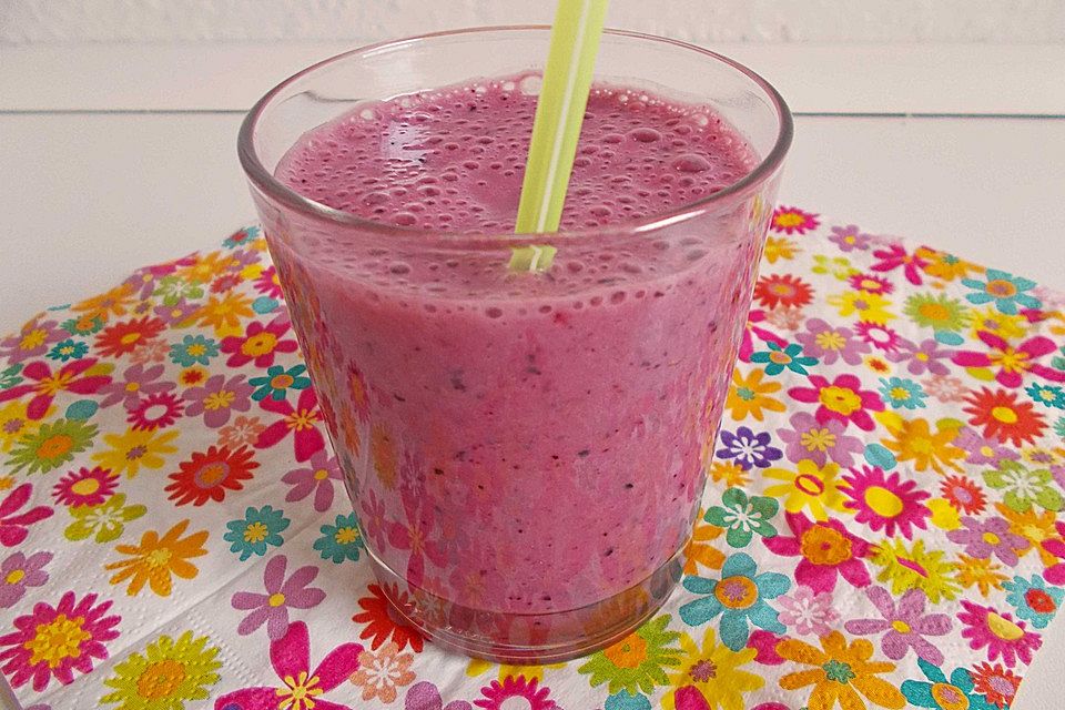 Aronia-Bananen-Milchshake