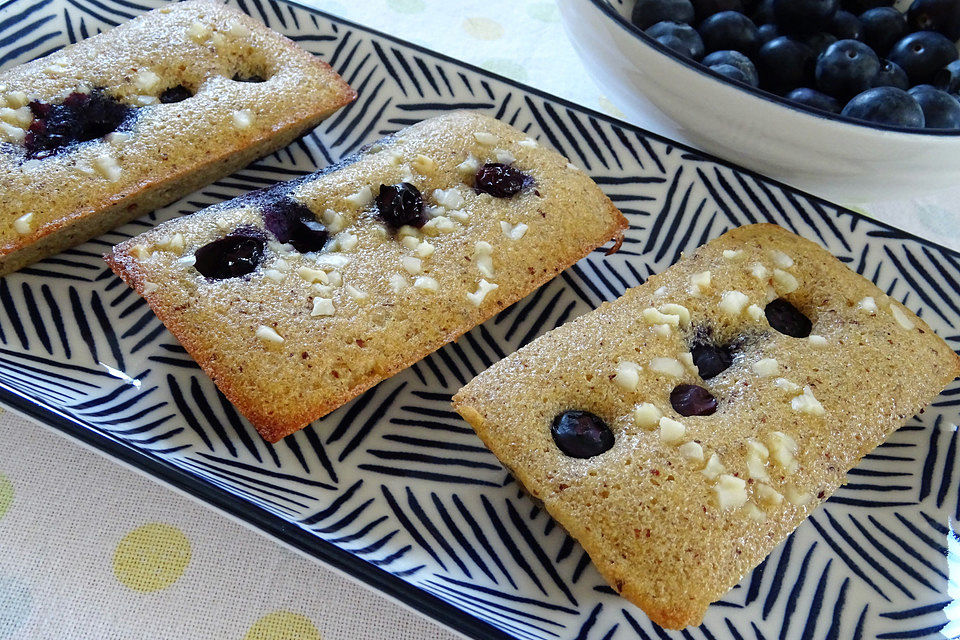 Zitronen-Blaubeer-Friands