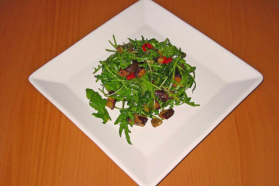 Auberginensalat mit Rucola