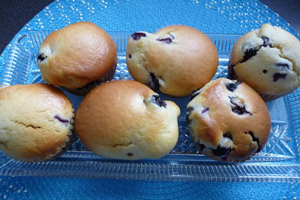 Blaubeer-Buttermich-Muffins