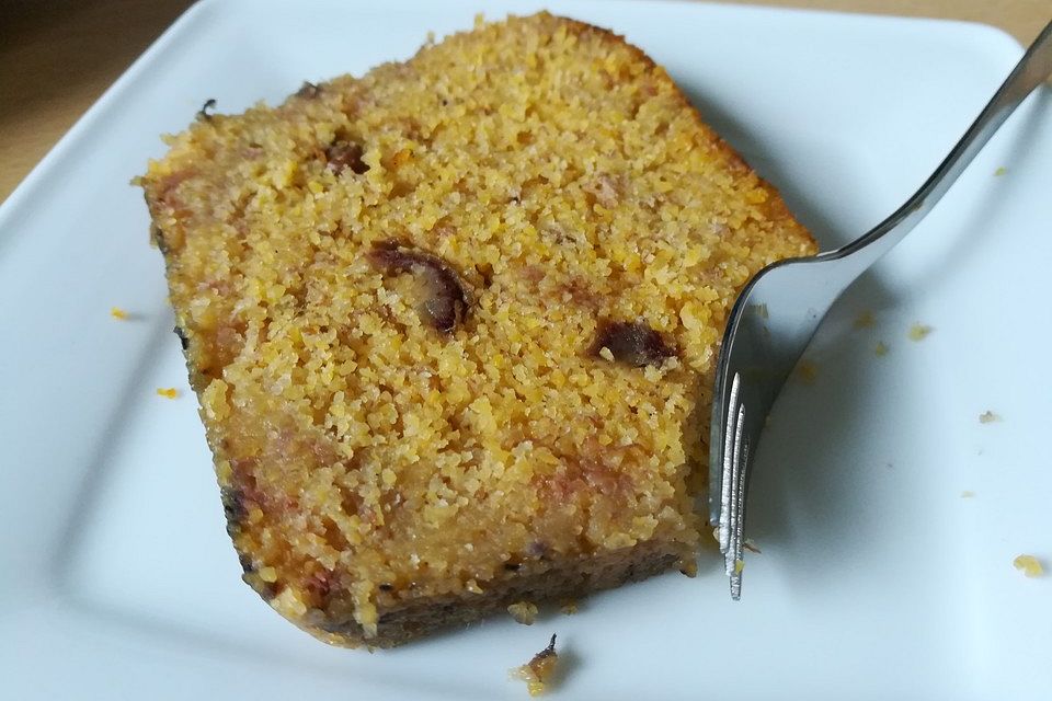 Glutenfreies Bananenbrot mit Polenta