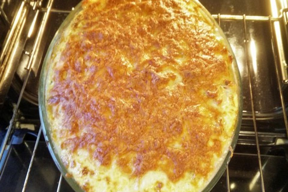 Brokkoli-Räucherlachs-Gratin