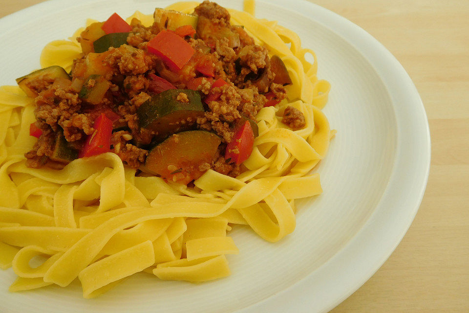 Italienische Gemüse-Hackfleisch-Pfanne