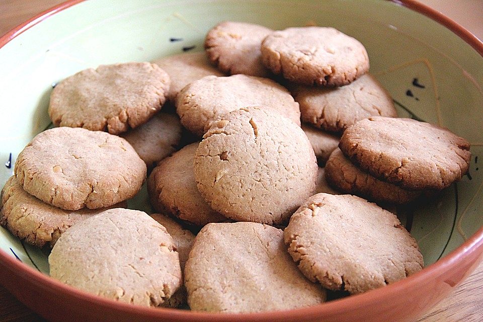 Erdnussbutterkekse aus Reismehl