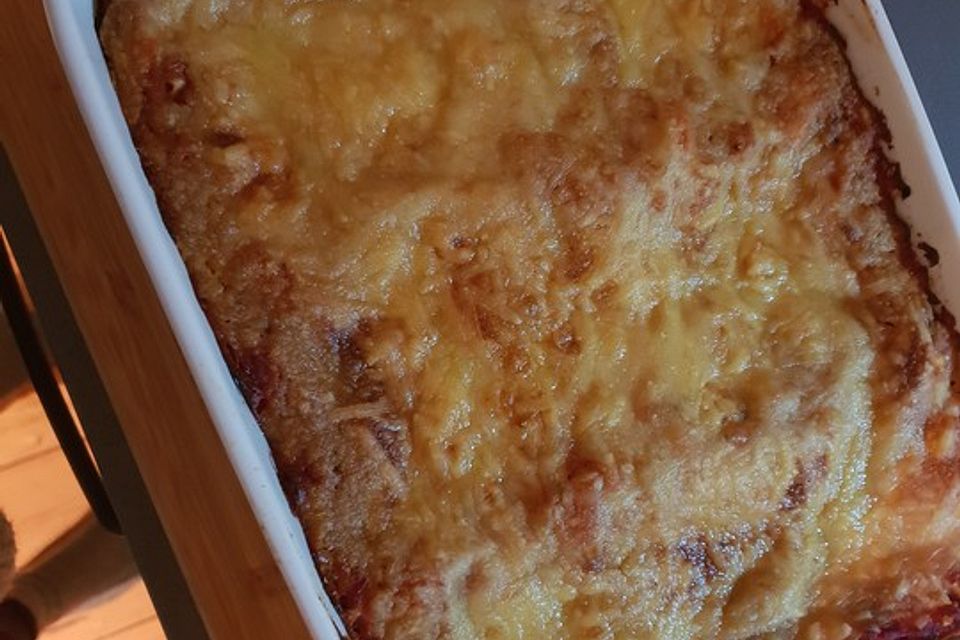 Vegane Bolognese-Lasagne