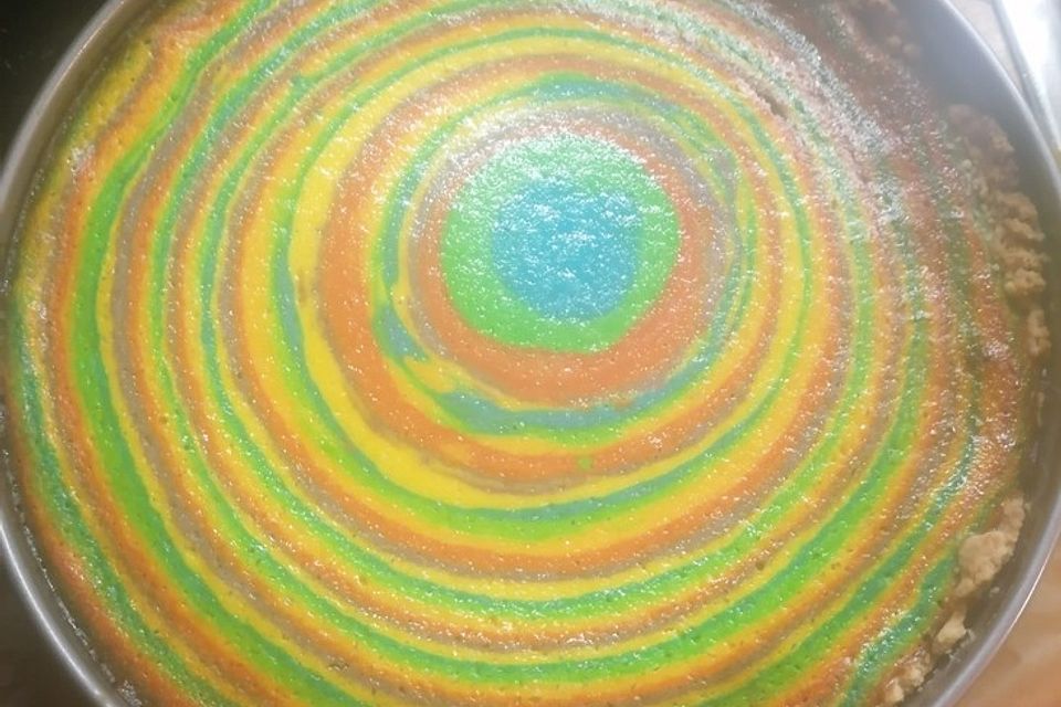 Regenbogenkuchen