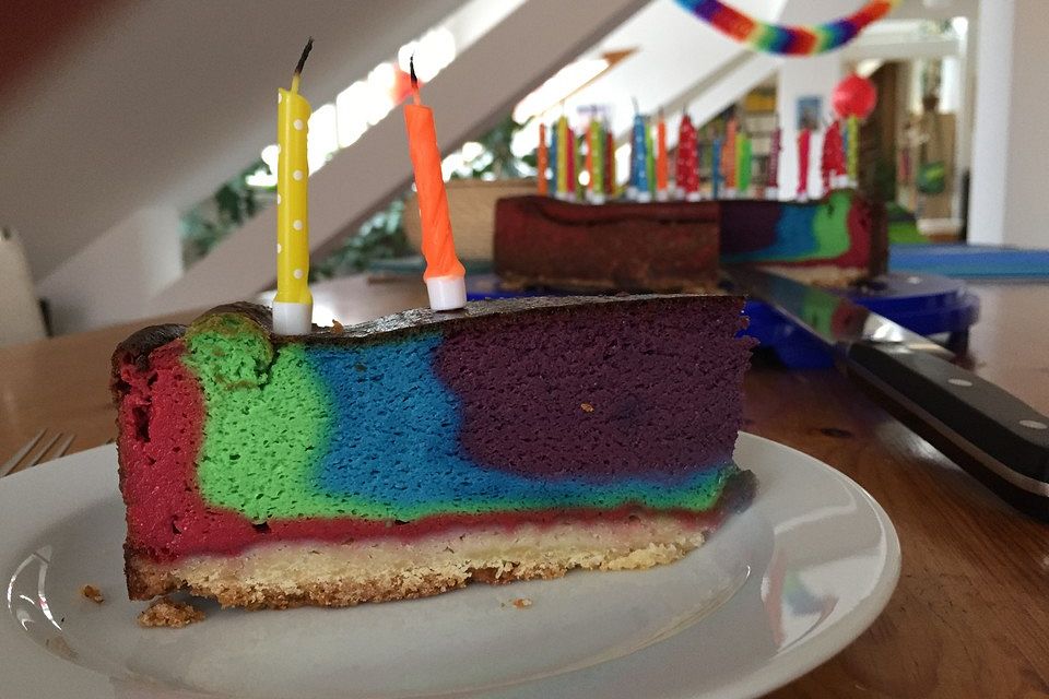 Regenbogenkuchen