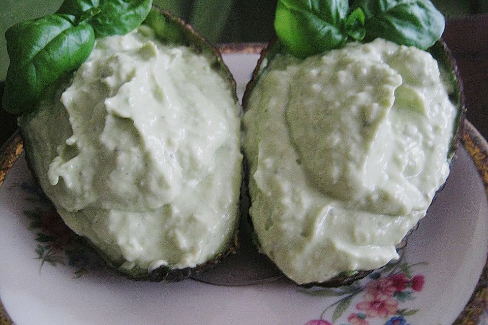 Avocado Creme mit Knoblauch