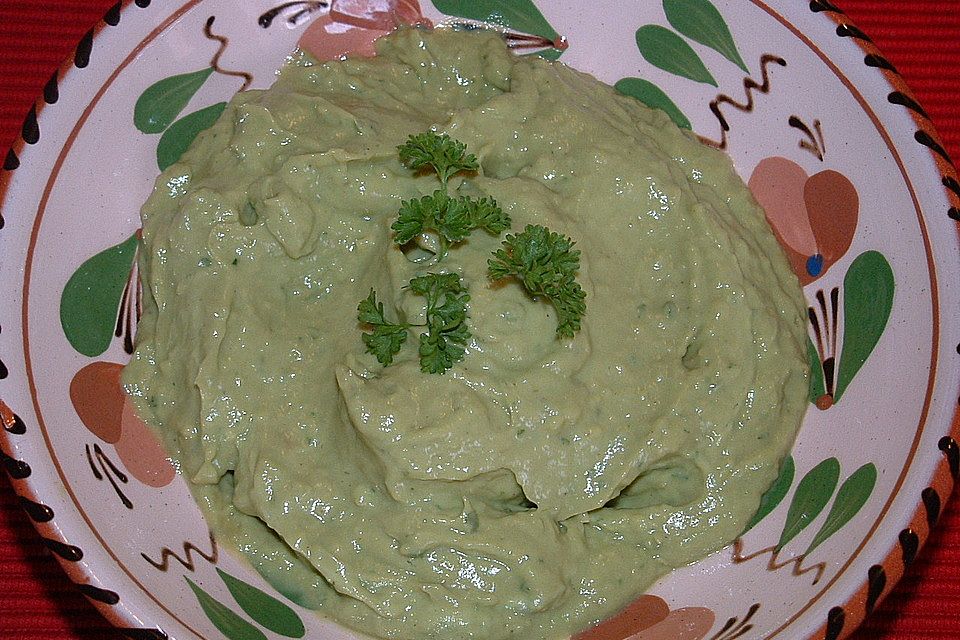 Avocado Creme mit Knoblauch