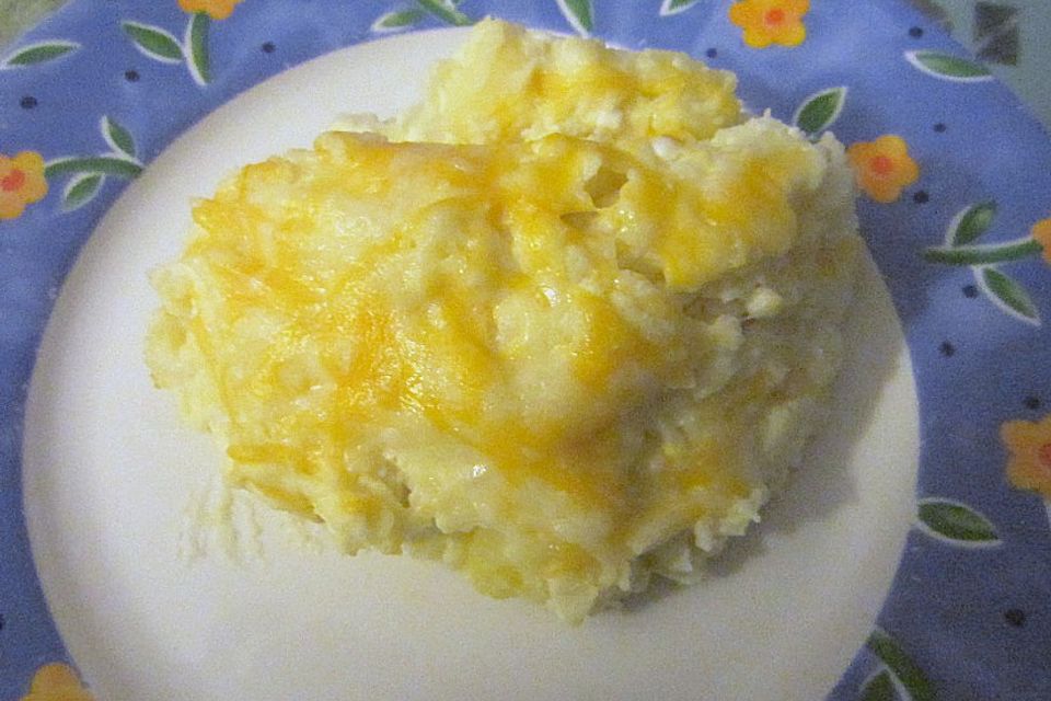 Kartoffel - Gratin mit Hüttenkäse