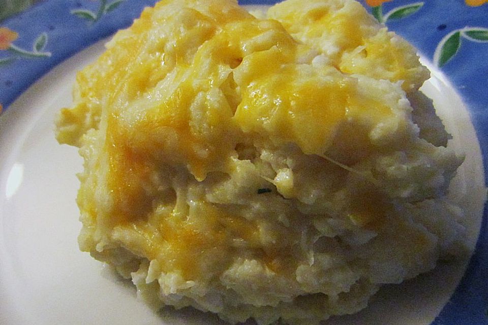 Kartoffel - Gratin mit Hüttenkäse