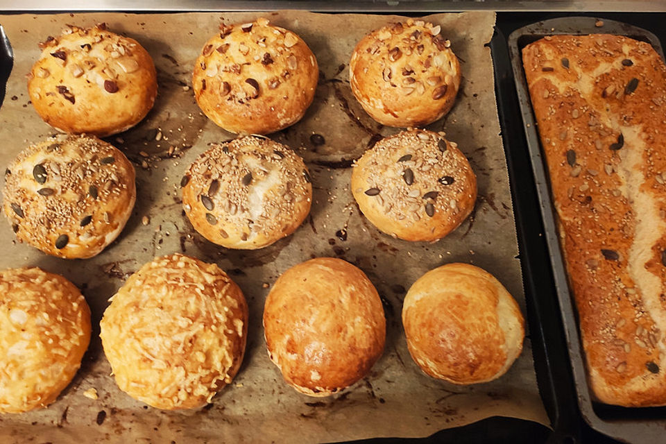 Glutenfreie Frühstücksbrötchen