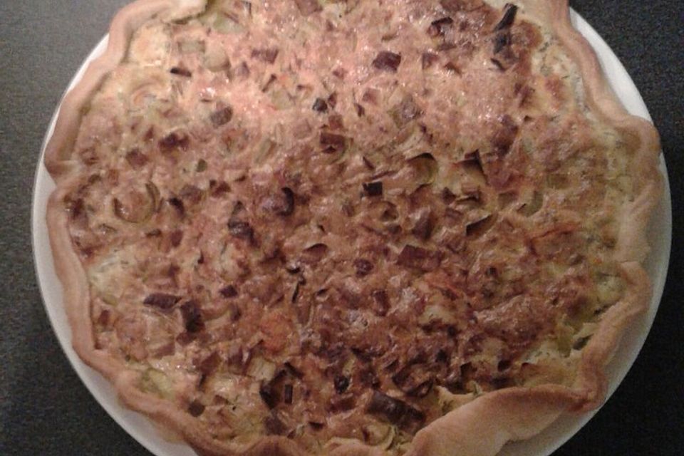 Garnelen-Lauch-Tarte