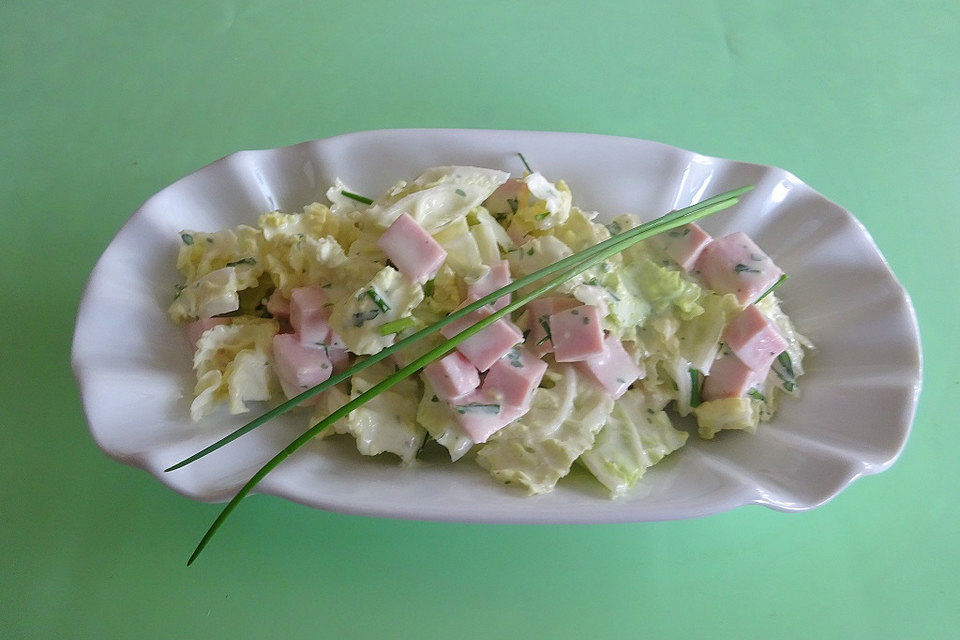 Fleischwurstsalat mit Wasabi