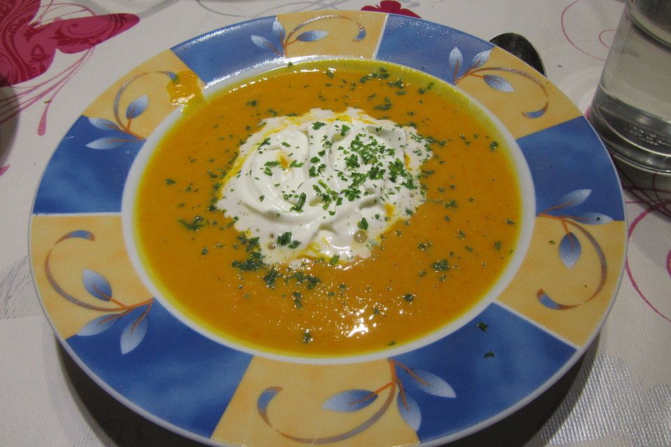 Kürbissuppe mit Zimt