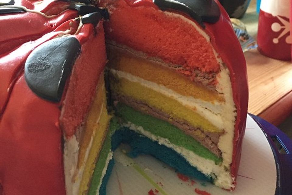 Regenbogenkuchen