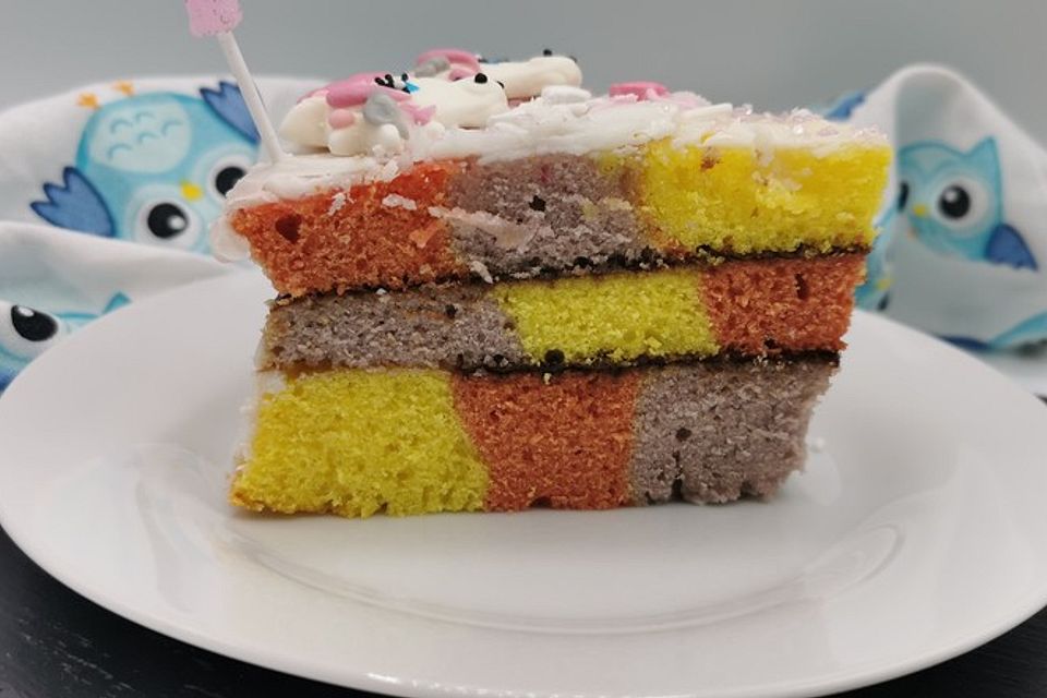 Regenbogenkuchen