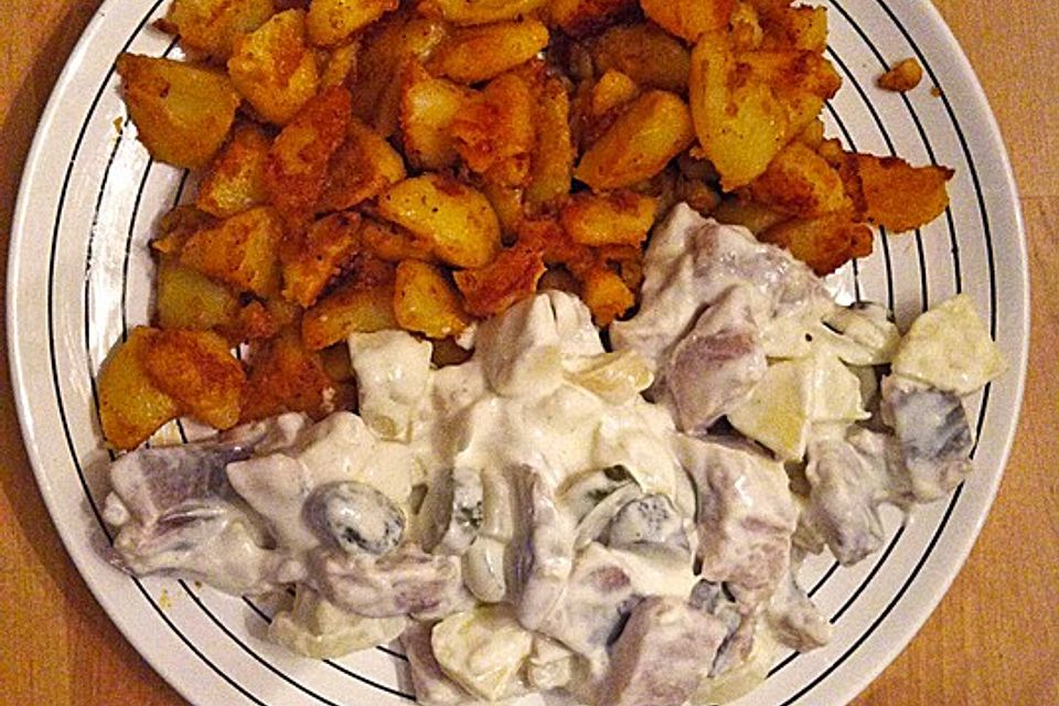 Matjesfilets mit Bratkartoffeln