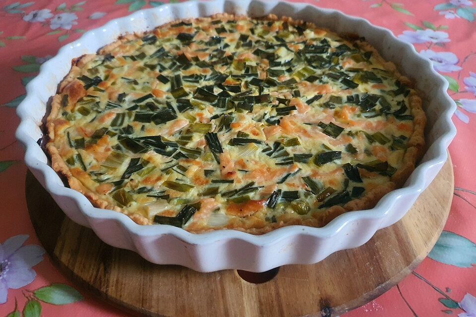 Lachs-Quiche