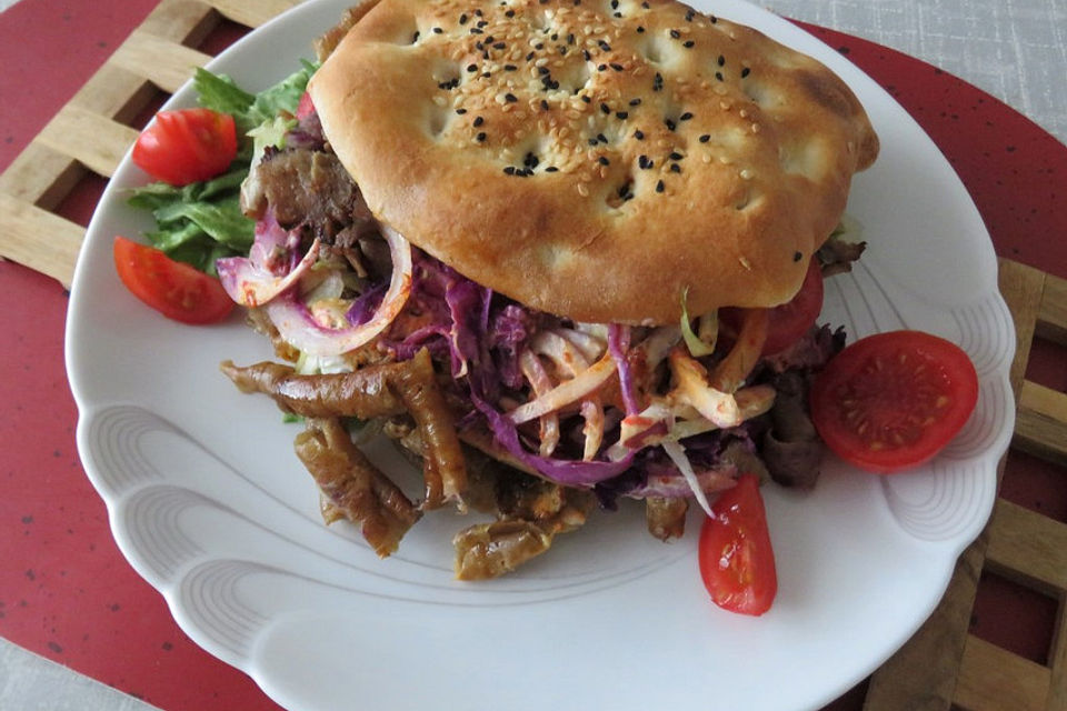 Döner Kebab im Fladenbrot