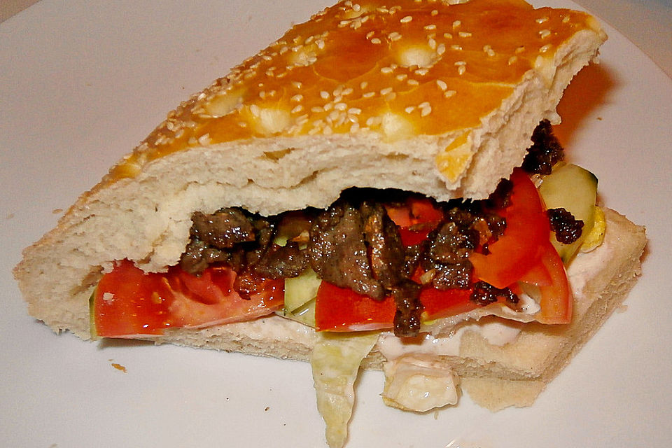 Döner Kebab im Fladenbrot