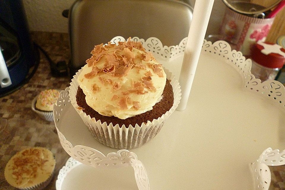 Schoko-Cupcakes mit Karamellbuttercreme