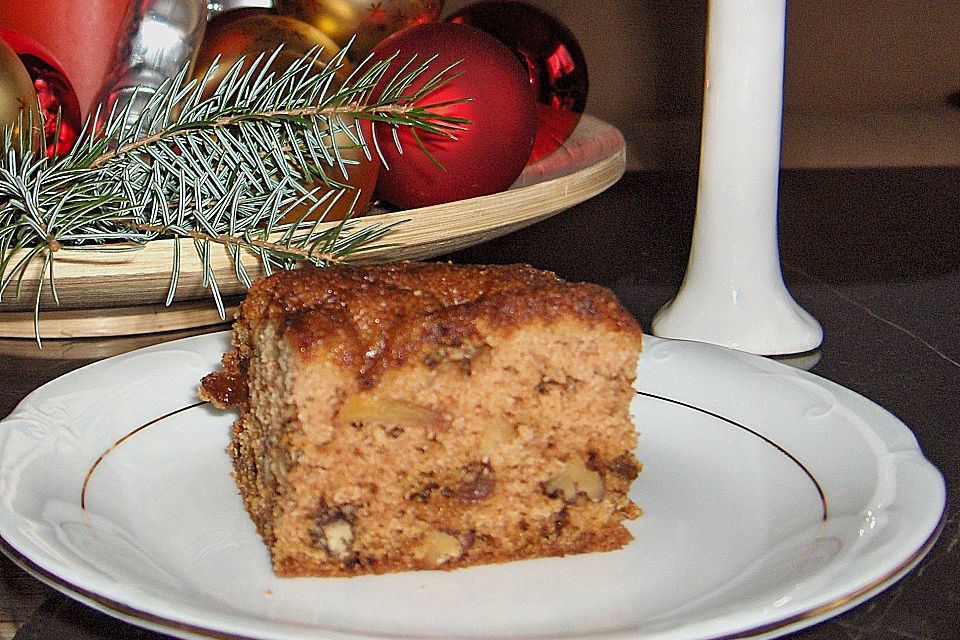 Apfel - Nuss - Kuchen