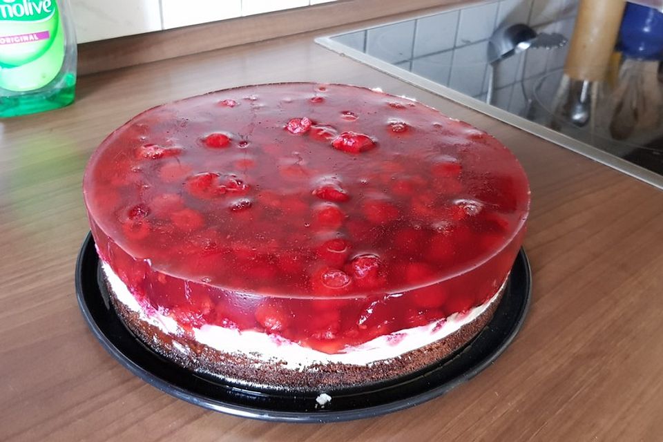 Himbeer-Nuss-Kuchen