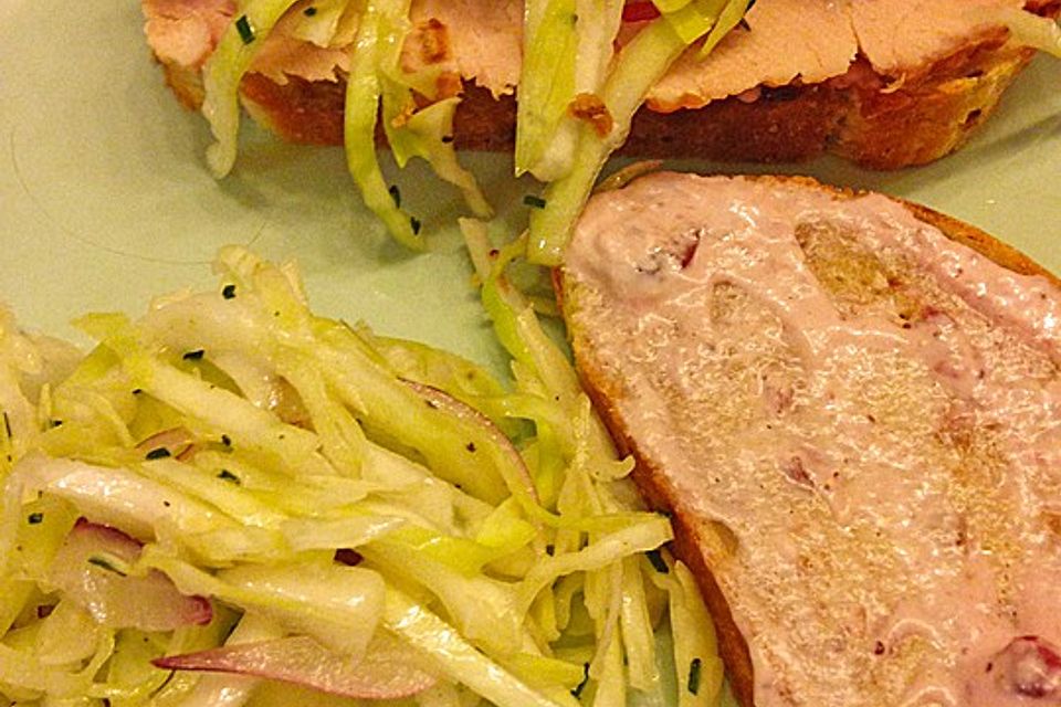 Kasseler Pausenbrot mit Krautsalat