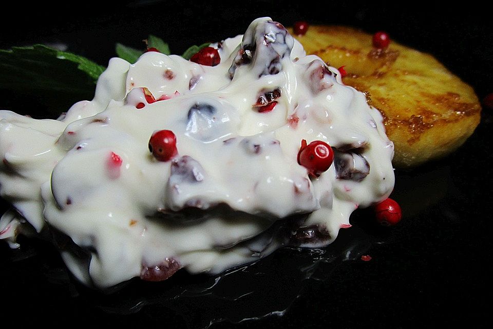 Cranberry-Frischkäsecreme