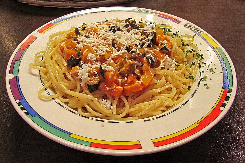 Obstsalat-Spaghetti