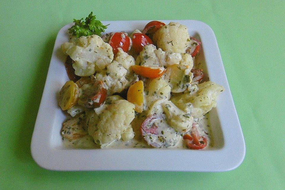 Blumenkohl in Kräutersauce