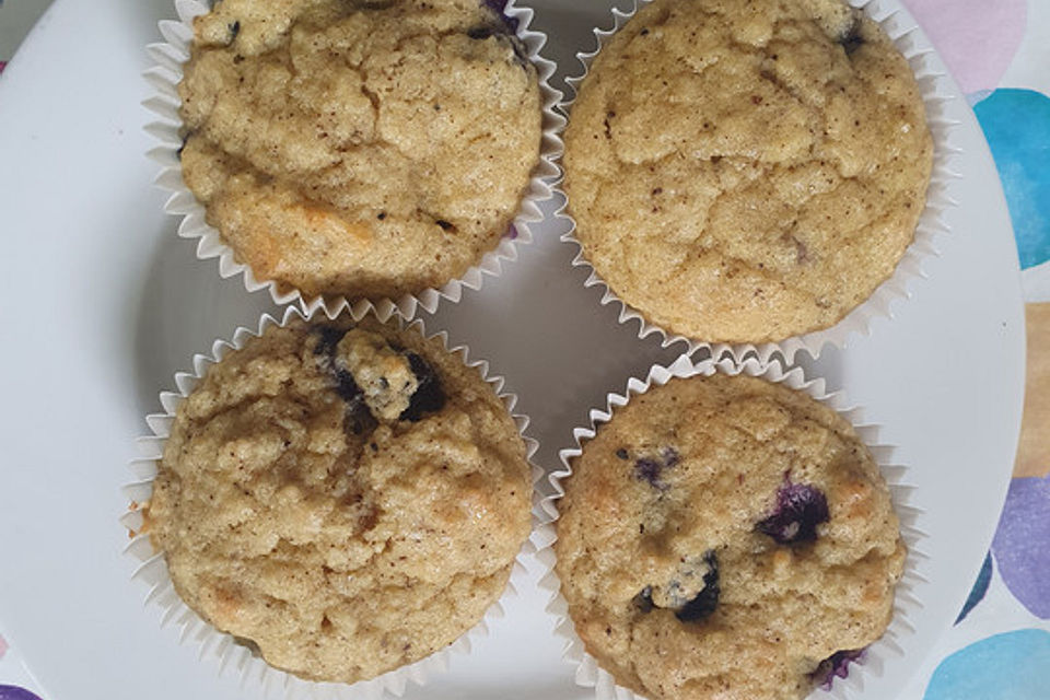 Vanille-Blaubeer-Muffins