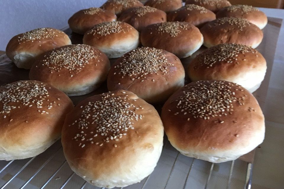 Die perfekten Hamburgerbrötchen