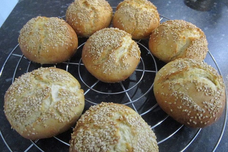 Die perfekten Hamburgerbrötchen