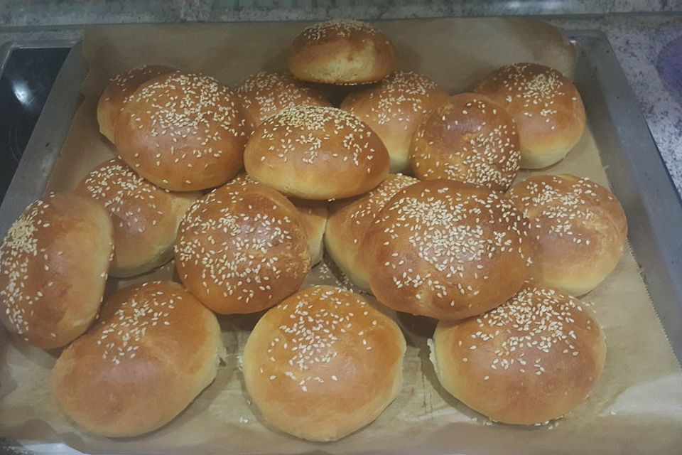 Die perfekten Hamburgerbrötchen