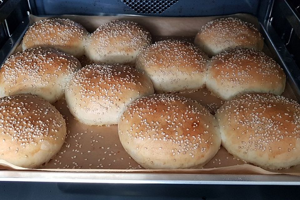 Die perfekten Hamburgerbrötchen