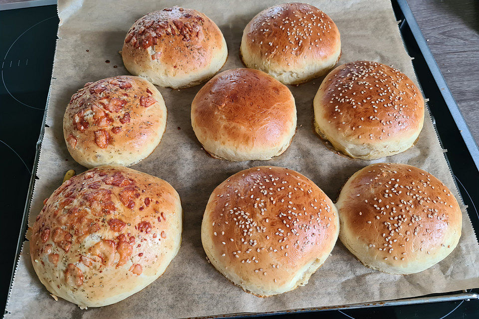 Die perfekten Hamburgerbrötchen