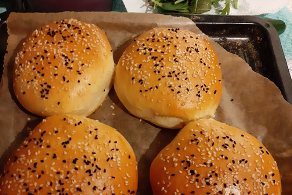 Die perfekten Hamburgerbrötchen