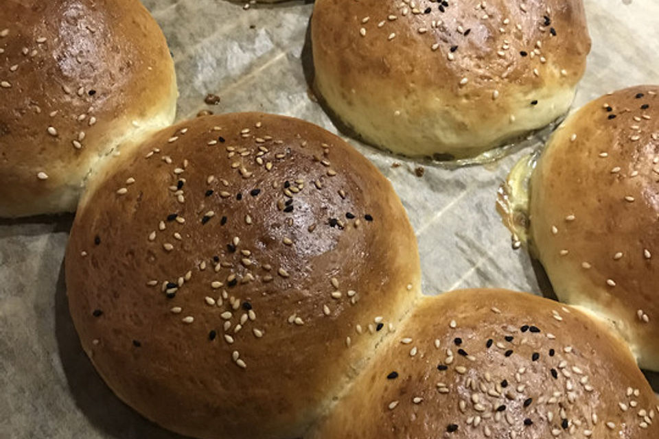 Die perfekten Hamburgerbrötchen