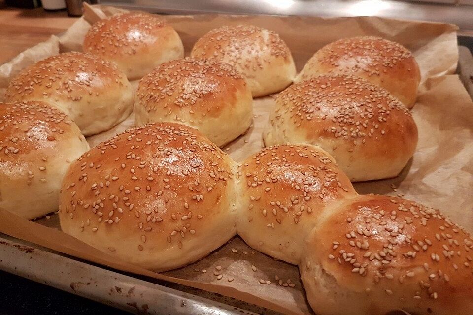 Die perfekten Hamburgerbrötchen