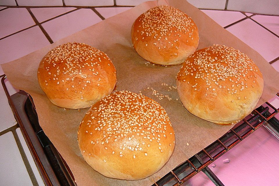 Die perfekten Hamburgerbrötchen