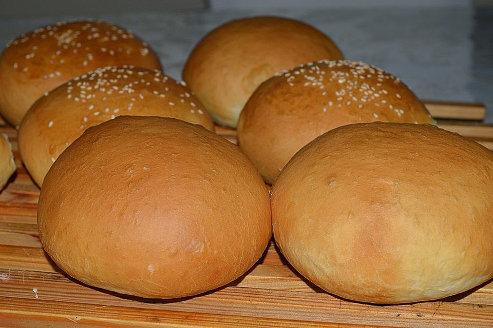 Die perfekten Hamburgerbrötchen