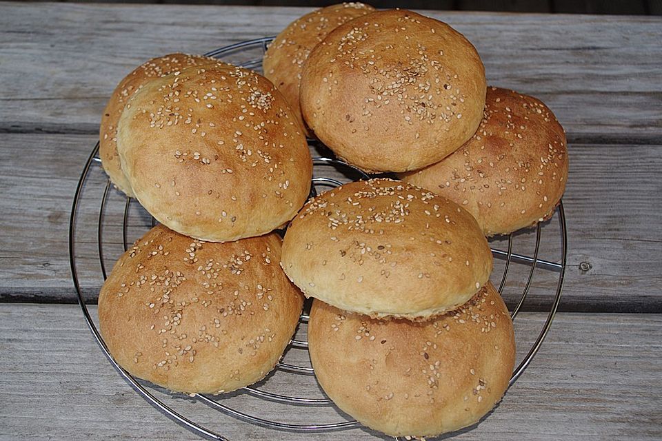 Die perfekten Hamburgerbrötchen