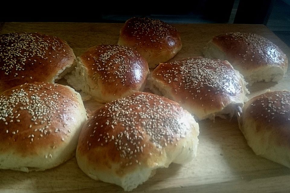 Die perfekten Hamburgerbrötchen