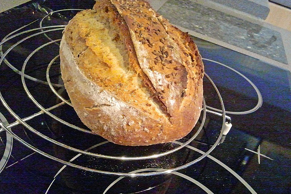 Mischbrot mit Kürbisflocken