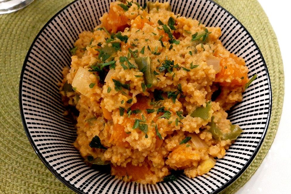 Kürbis-Paprika-Couscous