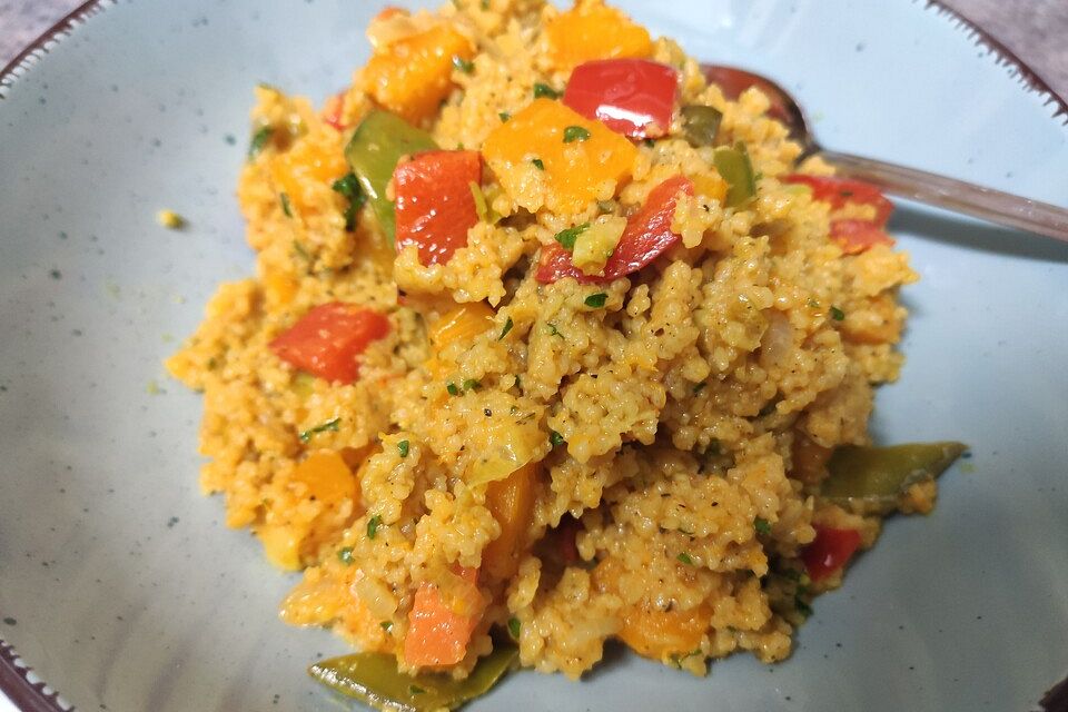 Kürbis-Paprika-Couscous