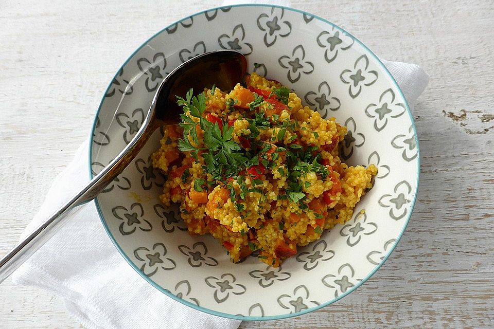 Kürbis-Paprika-Couscous